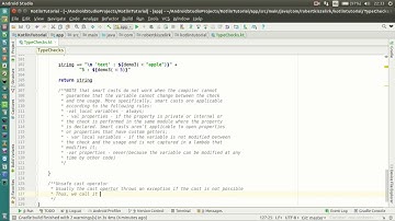 Android Kotlin Tutorial #153 - Type Checks and Casts - Unsafe/Safe Cast operator