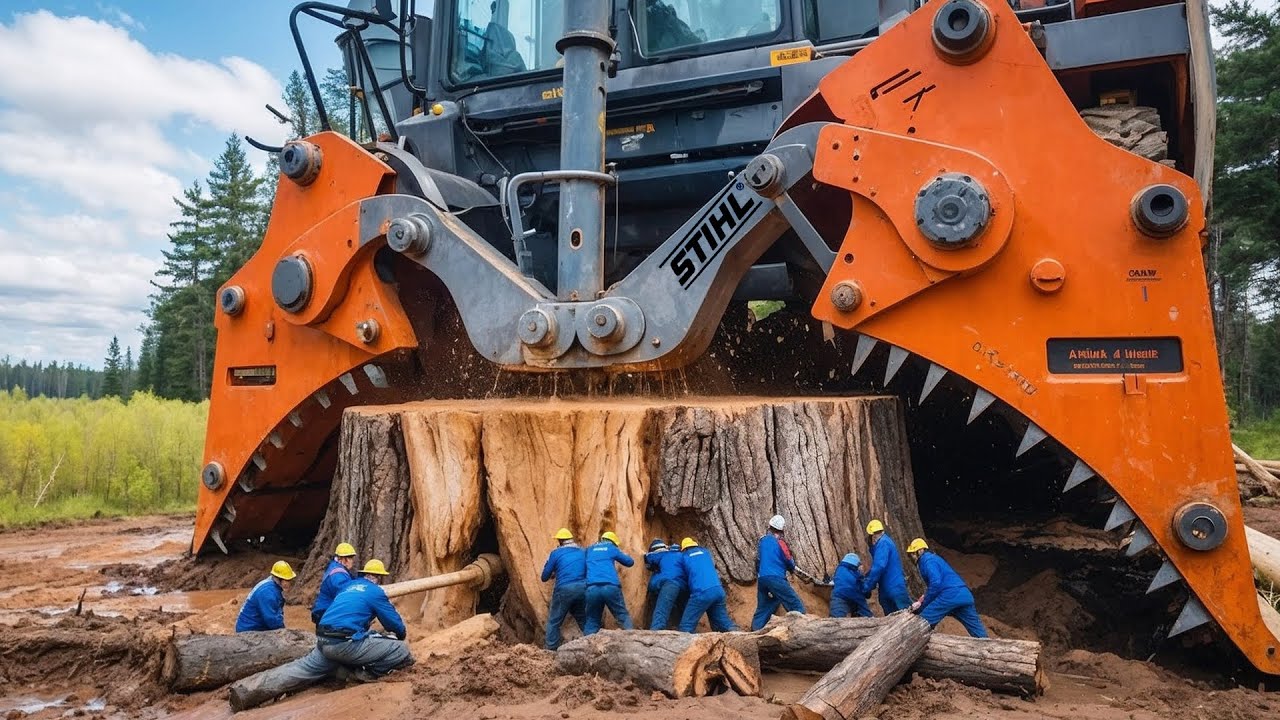 Идиотизм и Экстремально Опасные Машины Для Рубки Деревьев!