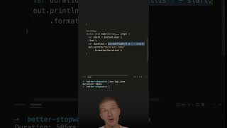 A Better Stopwatch 👉 Instant and Duration over System.currentTimeMillis #java #shorts screenshot 2