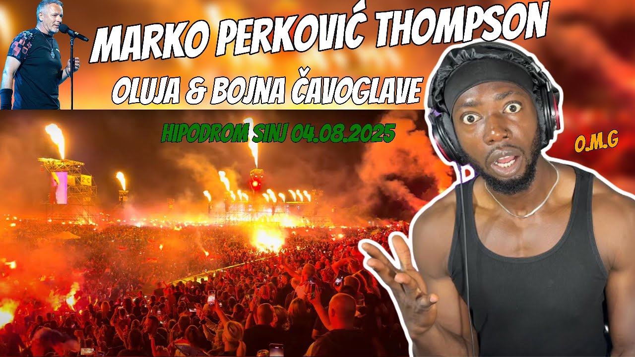 🇭🇷Marko Perković Thompson - Oluja & Bojna Čavoglave (HIPODROM SINJ 04.08.2025) REACTION!