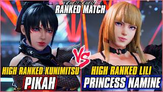 TEKKEN 8 - PIKAH (High Ranked Kunimitsu) vs PRINCESS NAMINE (High Ranked Lili) | T8 RANKED MATCHES