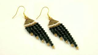 Beading4perfectionists: Art Deco Dangle earrings beading tutorial