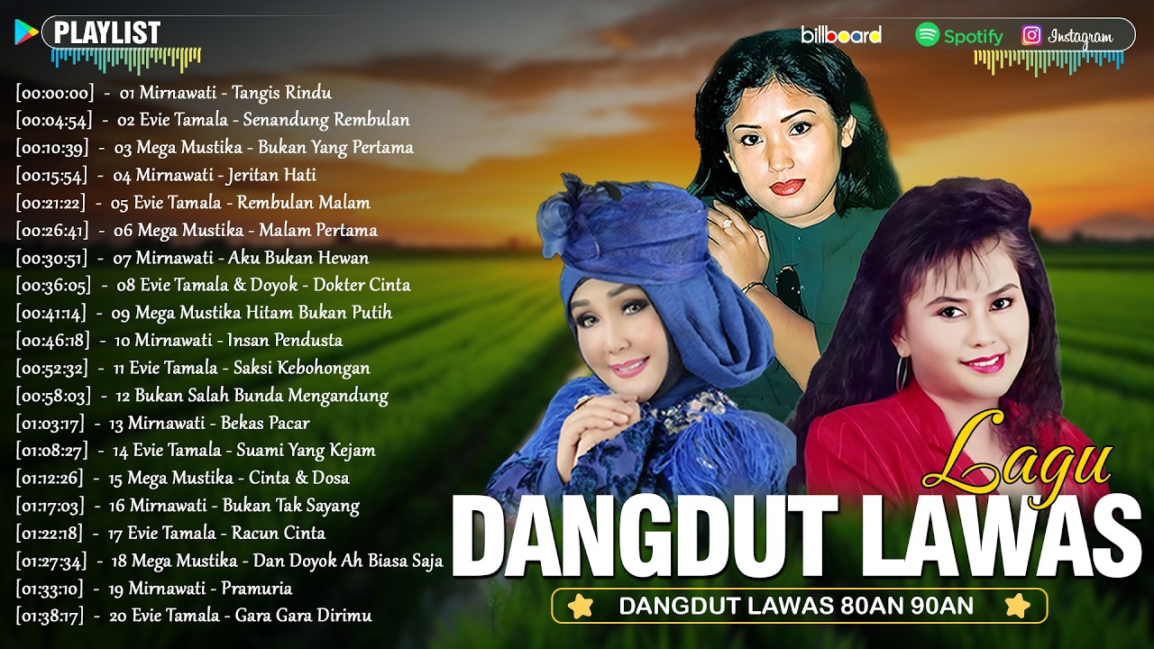 Lagu Dangdut Lawas Terbaik 🌾 Mirnawati, Evie Tamala, Mega Mustika 🌹 Nostalgia Full Album