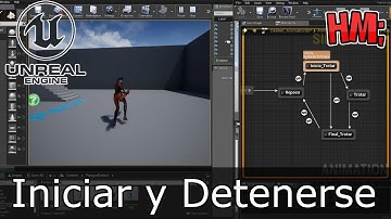 🎓 Tutorial Unreal Engine 4 Español | Personajes y Animaciones Paragon #2 - Inicar y Detenerse