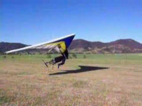 FLPHG Paul Roche High powered motorised hang gliding glider take off FLPHG