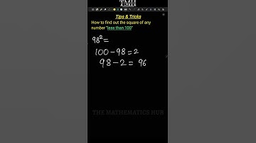 🎯 Easy Trick to Find Square of Numbers Less Than 100 | Mental Math Magic! #shorts #maths #trending
