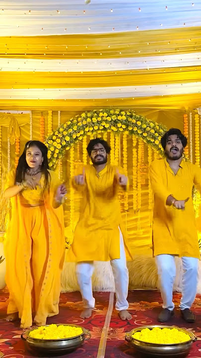 Yellow day 💛 #shorts #trendingonshorts #haldi #dance