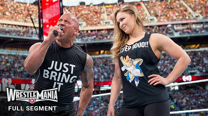 FULL SEGMENT - The Rock and Ronda Rousey confront ...
