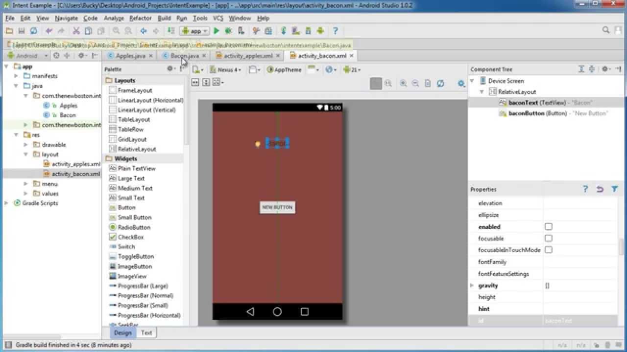 Android App Development for Beginners - 36 - Sending Extra Intent Data