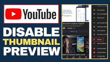 How to Turn Off Youtube Thumbnail Preview