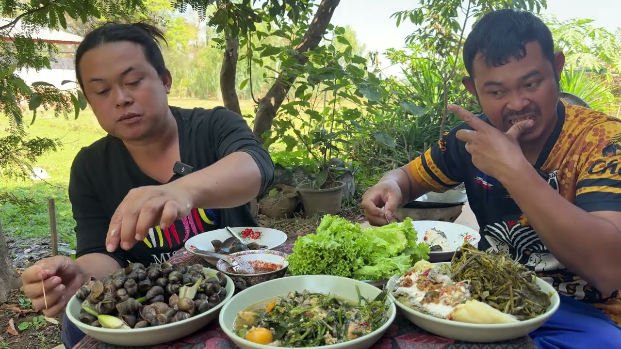 อ่อมพวงไข่เครื่องในไก่สูตรเด็ด คั่วหอยขมจิ่มแจ่ว เมนูบ้านเราอร่อยได้ทุกๆวัน