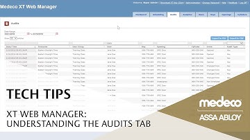 Medeco XT Web Manager: Understanding the Audits Tab - Medeco Locks