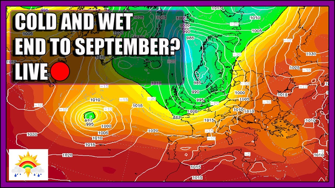 Ten Day Forecast: Cold And Wet End To September? [LIVE:🔴] - YouTube