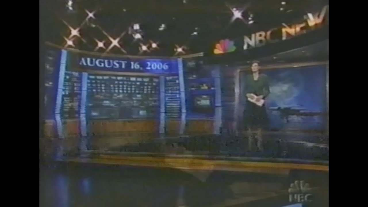 NBC Nightly News with commercial breaks 8162006 YouTube