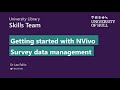 36   Survey data management [NVivo Release 1]