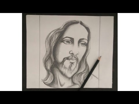 How to make Jesus with pencil shading - YouTube