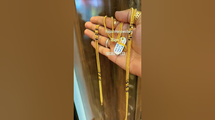 👌only 26 grams 2 layer gold magalasuthra chain design/ light weight gold Thali chain collection