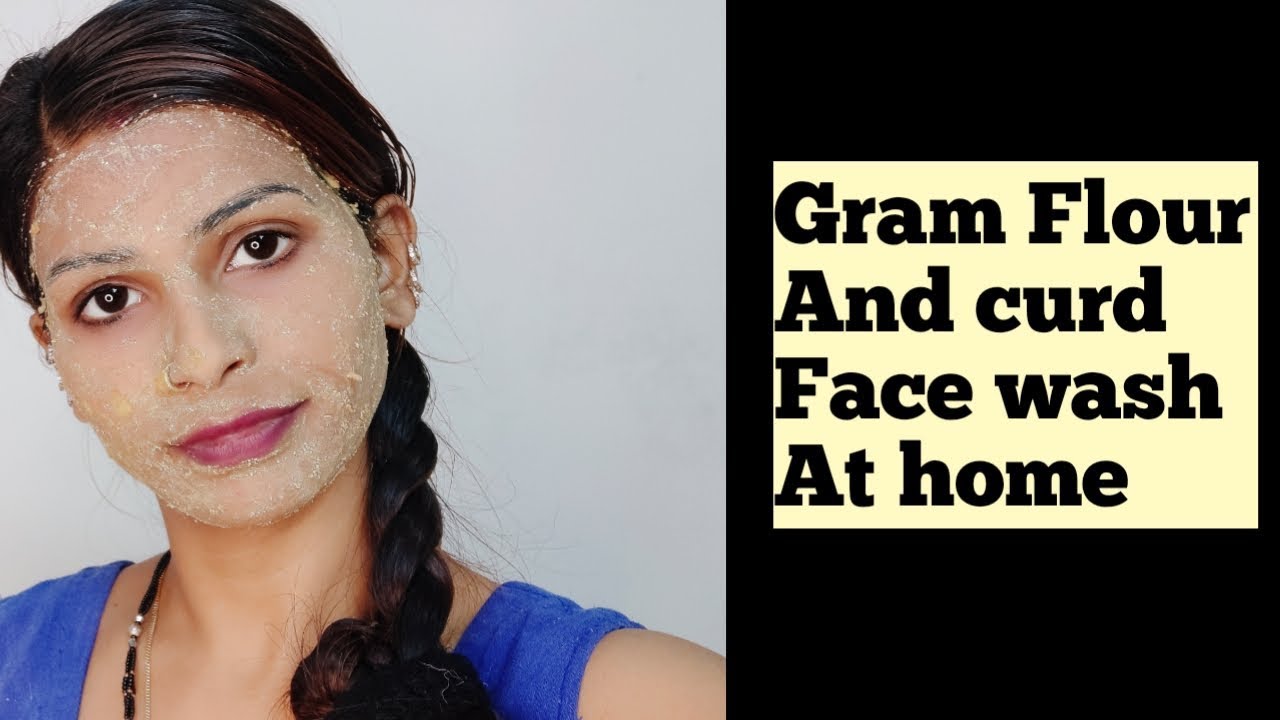 5th day  bridal skin care 7 day challenge gram flour and curd face wash at home