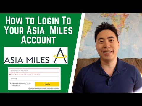 Asia Miles Login - How to Sign In Your Account