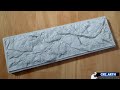 How to make wall brick texture looks like natural stone using alluminium foil