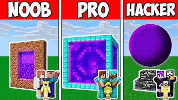 Minecraft NOOB vs PRO vs HACKER : FAMILY SECRET BLOCK PORTAL in Minecraft Animation