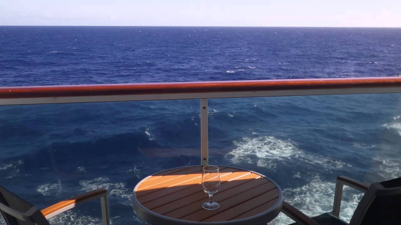View From A Cruise Ship Balcony Youtube