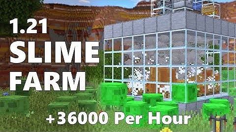 Minecraft OOzing Slime Farm java 1.21 || 36000+ per Hour