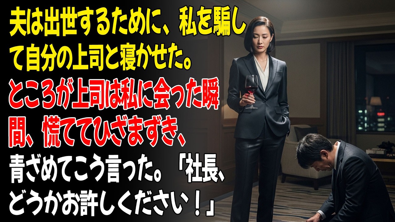 ❤️夫は昇進するために、私を騙して自分の上司と寝かせた。ところが私を見た瞬間、夫の上司は青ざめて命乞いした！😡...ㅣ黄昏恋ㅣ老後の物語ㅣ再婚