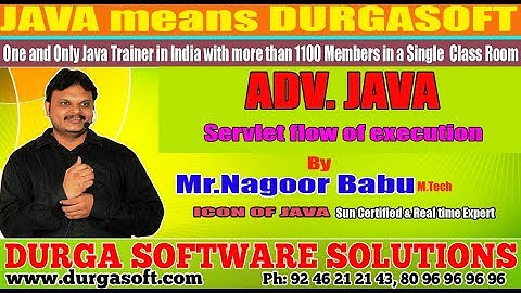 Adv Java || Servlet Flow Of Execution by Nagoor babu Sir