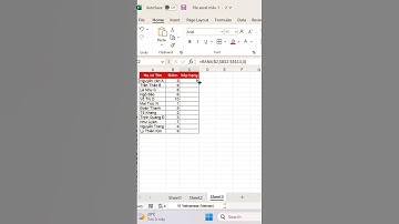 |TIPS EXCEL| CÁCH SỬ DỤNG HÀM XẾP HẠNG DẠNG SỐ TRONG EXCEL #shorts #excel #tips