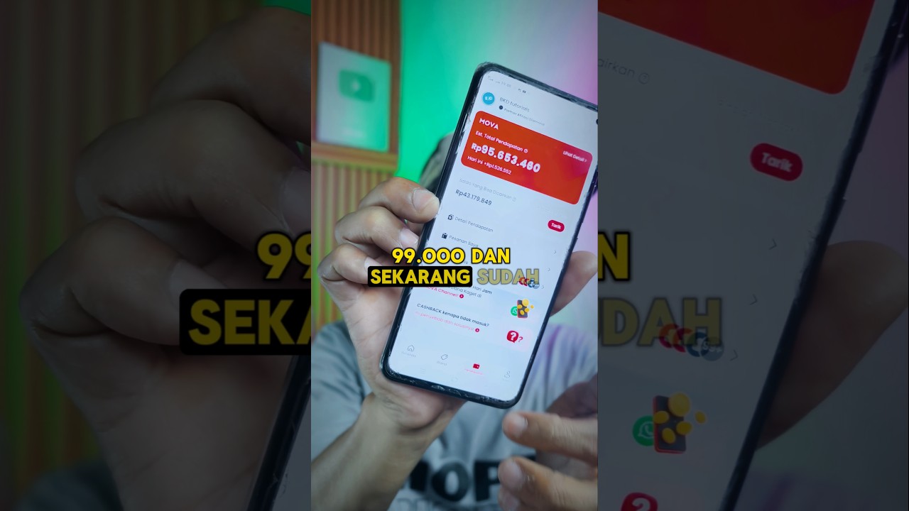 dari 99rb menjadi 95jt dibilang mahal? #mova #movacashback #movaaffiliate