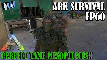 Ark Survival Evolved Gameplay EP60 - Perfect lvl120 Mesopithecus Tame!