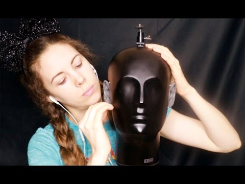 Scratching, Tapping And Rubbing The Binaural Head - Ear touching - ASMR
