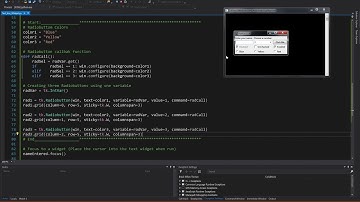Python GUI: 10  Adding Three Radiobuttons