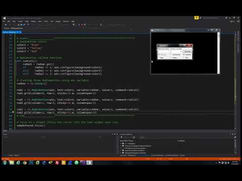 Python GUI: 10  Adding Three Radiobuttons