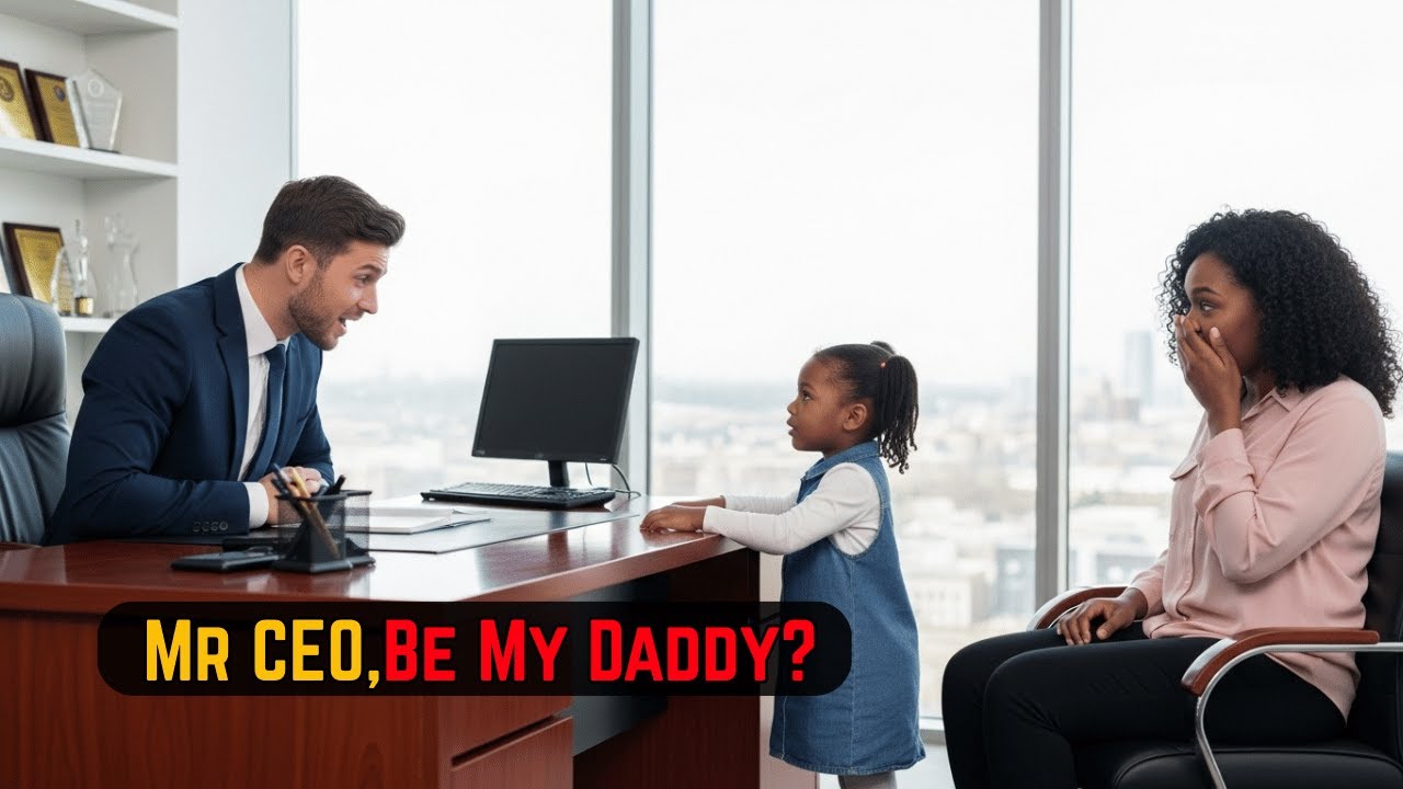 Single Mom Took Her Little Girl To Job Interview,Little Girl Shocked Everyone:Mr CEO,Be My Daddy?
