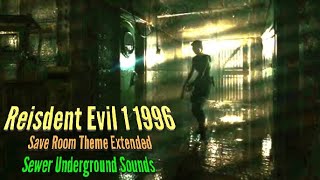 Resident Evil 1 Save Room Theme | Ambient Sewer Water Sounds & Thunder | 1 Hour of Horror Calm screenshot 3