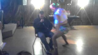 My buds 40th birthday. So we bought a dancer.