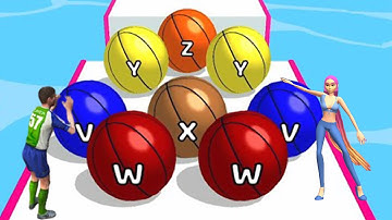 AZ Run - 2048 ABC Runner ! Ball Run Game All Levels Gameplay (27-30) android, iOS