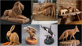 Wildlife Wood Carving Art: Stunning Animal Designs Crafted from Wood