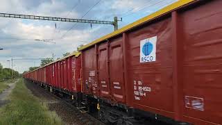 TRAIN HUNGARY 400 437-es Asea mozdony halad át szénvonatàval Gyömrőn