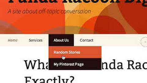 custom menu and sub menu WordPress for Beginners 2017 Tutorial