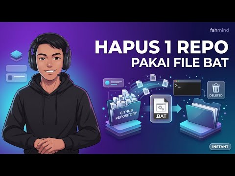 Cara Menghapus Semua File Repository GitHub dengan 1 File BAT