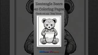 Zentangle Bears-40 Coloring Pages