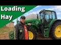 John Deere 6140M and 7930 , Loading Hay for a Professional Bailing Operation-300 Acre Property Tour