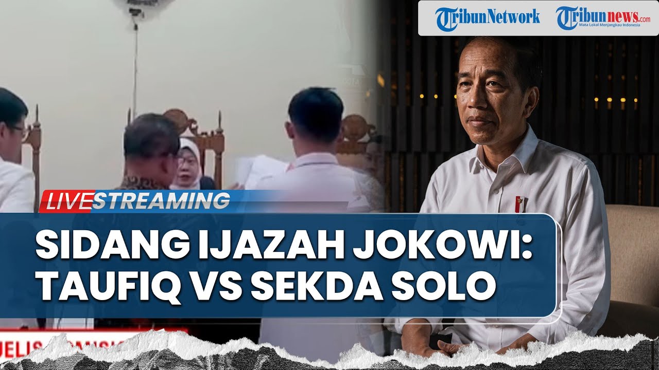 🔴Sidang Kasus Ijazah Jokowi, Advokat Muhammad Taufiq Vs Sekretaris Daerah Kota Surakarta
