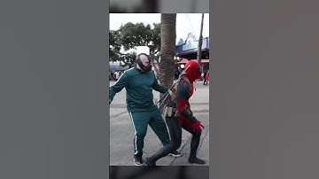 Deadpool plays the Squid Game 🦑 w/@bane_armstrong #deadpool #squidgame #cosplay