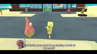 Patrick has a stroke when AI Sponge asks him if he plays World of Warcraft