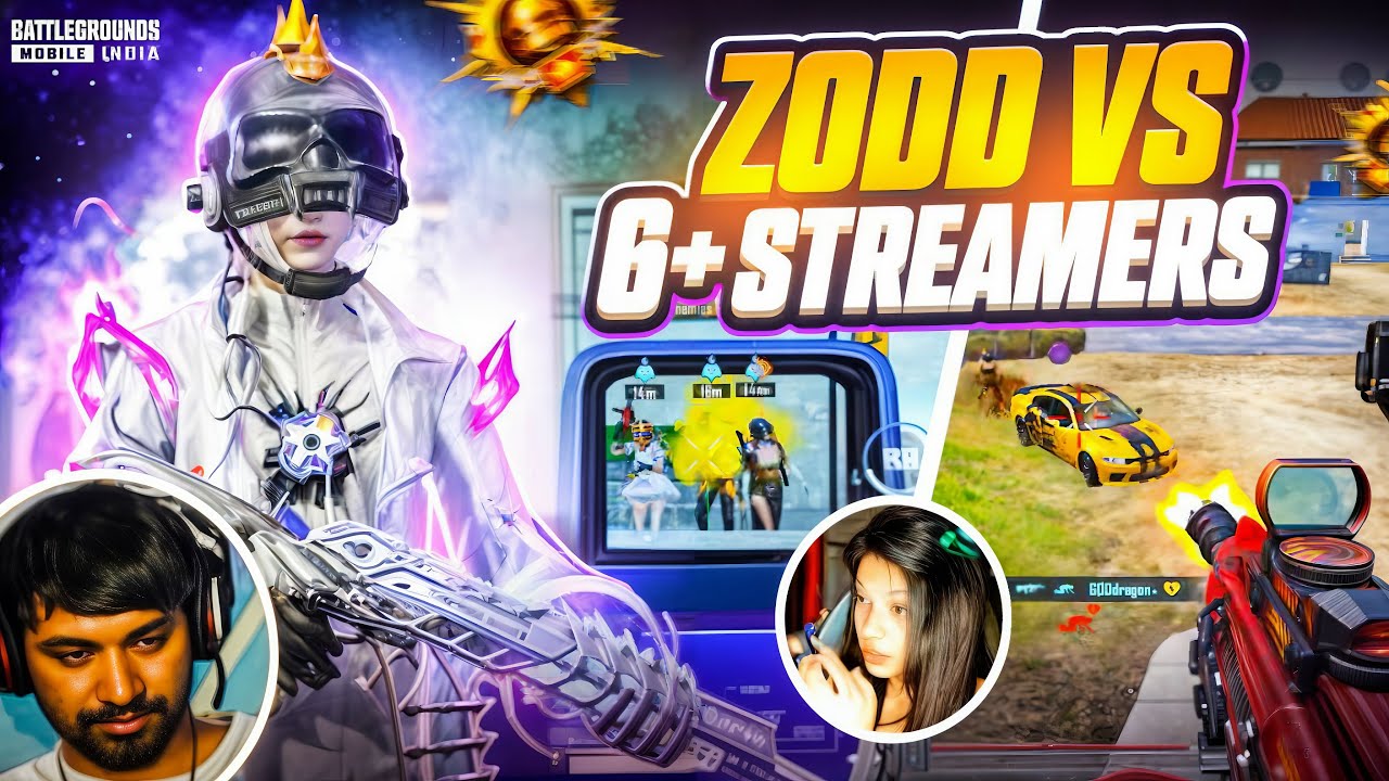 6+ Pro STREAMER’s Tried to Defeat Zodd‼️ | Zodd vs Streamer’s in Conqueror lobby - 1v4 Clutches