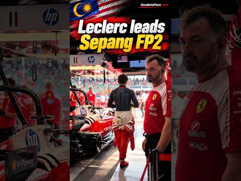 Video Charles Leclerc puts Ferrari on top in Sepang FP2